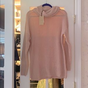 Oversized Turtleneck Tunic Sweater